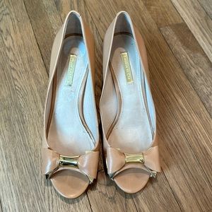 Louise at cie bow leather pumps
